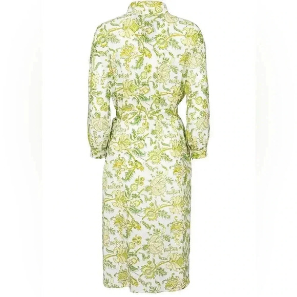 ALIX OF BOHEMIA Sawyer Chartreuse Drop Shoulder Button Shirt Dress, M, NWT $590 - Picture 13 of 13